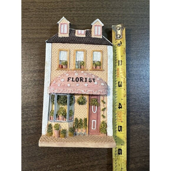 Woodbury Way Florist Small Town Store Front Flower Shop Facade w/Sawtooth Hanger - Picture 3 of 5